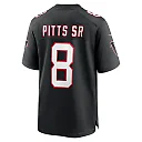 Zennovawear Kyle Pitts Sr. Atlanta Falcons Alternate Game Jersey - Black