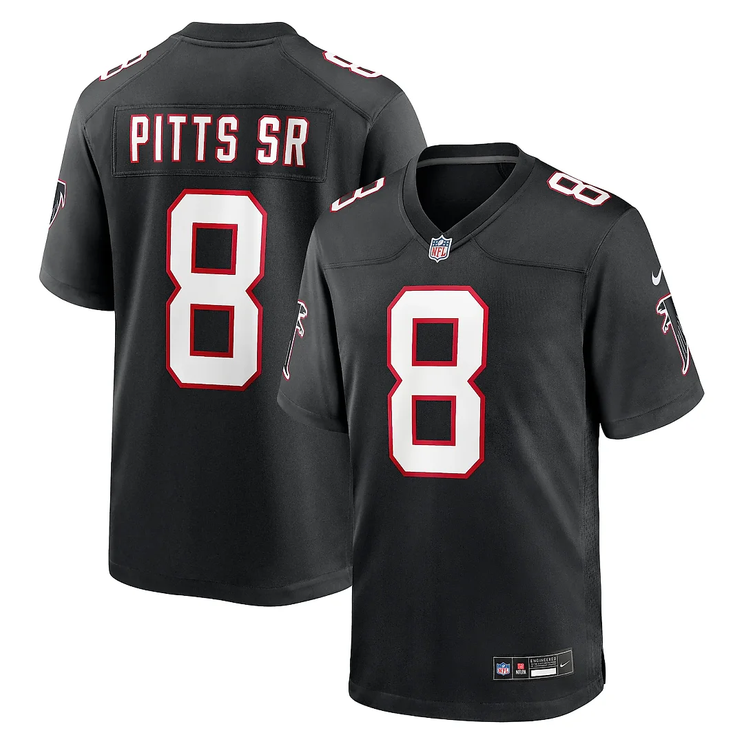 Zennovawear Kyle Pitts Sr. Atlanta Falcons Alternate Game Jersey - Black