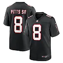 Zennovawear Kyle Pitts Sr. Atlanta Falcons Alternate Game Jersey - Black