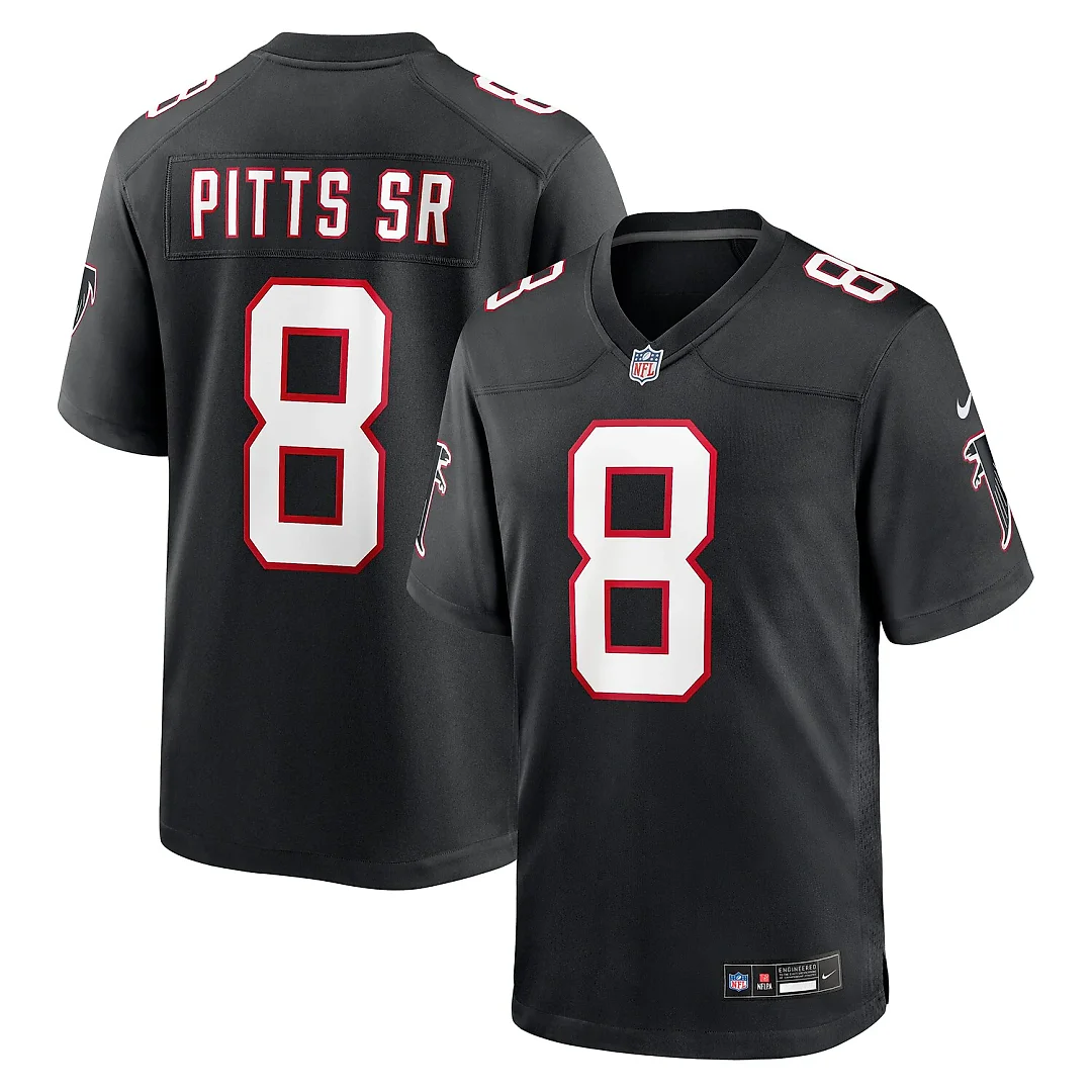 Zennovawear Kyle Pitts Sr. Atlanta Falcons Alternate Game Jersey - Black