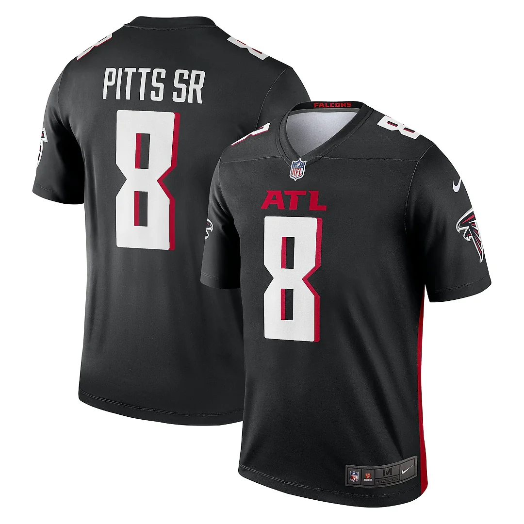 Zennovawear Kyle Pitts Sr. Atlanta Falcons Legend Player Performance Top - Black