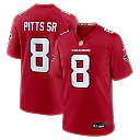 Zennovawear Kyle Pitts Sr. Atlanta Falcons Game Jersey - Red