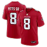 Zennovawear Kyle Pitts Sr. Atlanta Falcons Game Jersey - Red