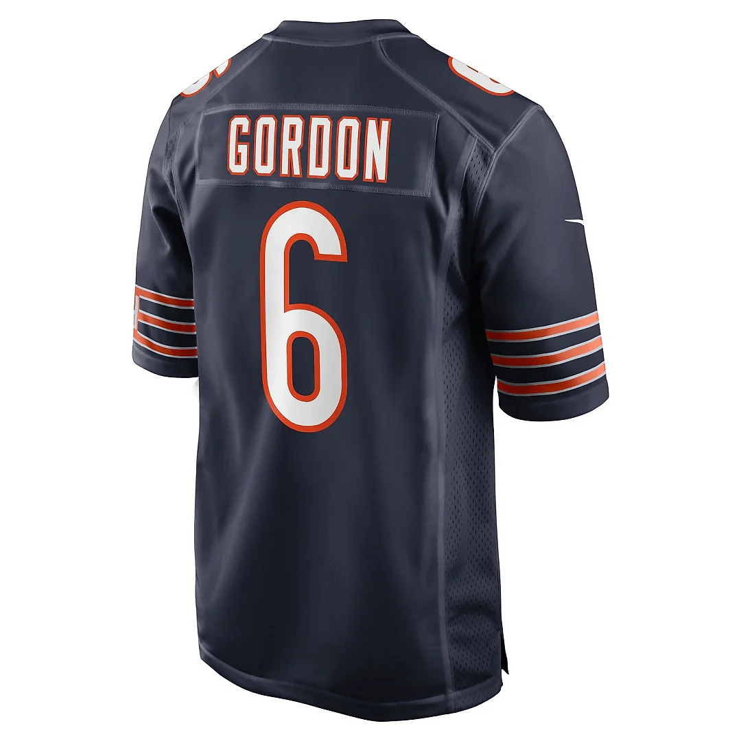 Zennovawear Kyler Gordon Chicago Bears Game Player Jersey - Navy