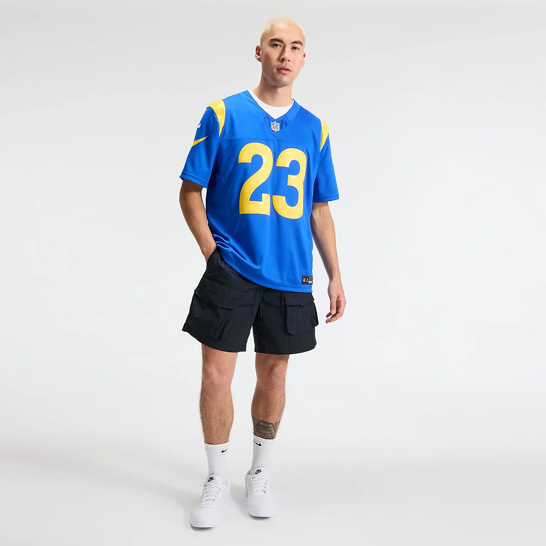 Zennovawear Kyren Williams Los Angeles Rams Team Vapor FUSE. Stitched Limited Jersey - Royal