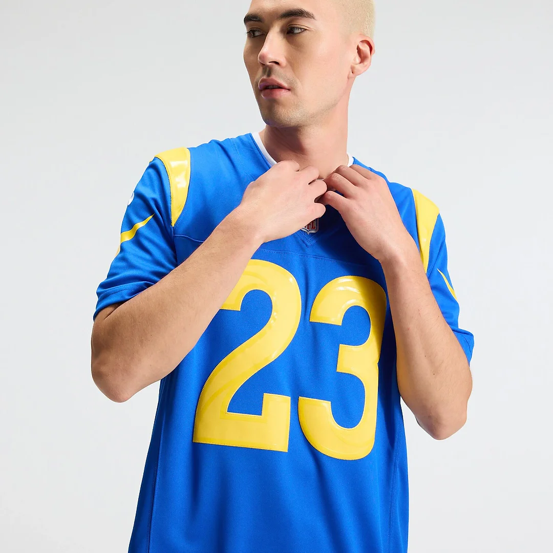 Zennovawear Kyren Williams Los Angeles Rams Team Vapor FUSE. Stitched Limited Jersey - Royal