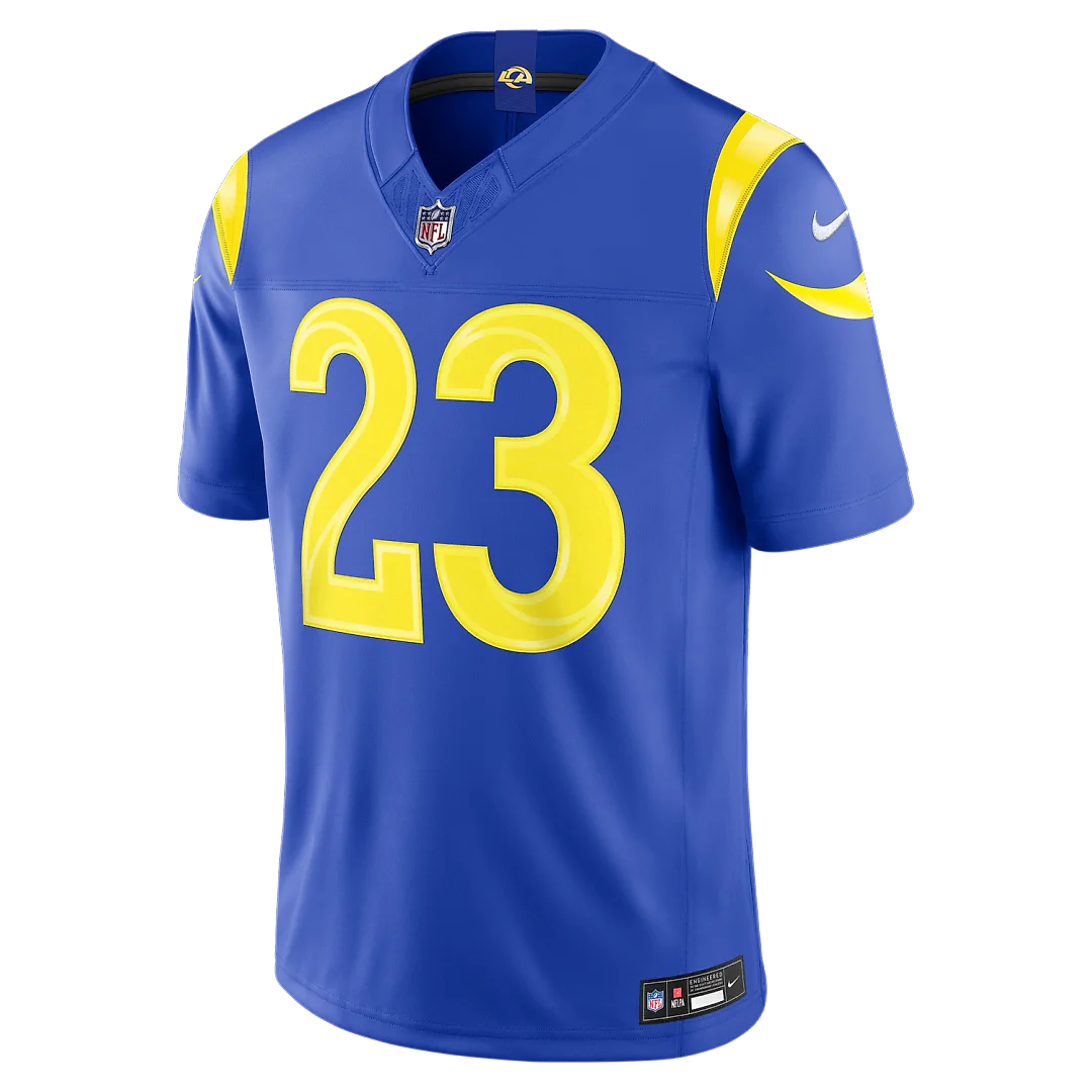 Zennovawear Kyren Williams Los Angeles Rams Team Vapor FUSE. Stitched Limited Jersey - Royal