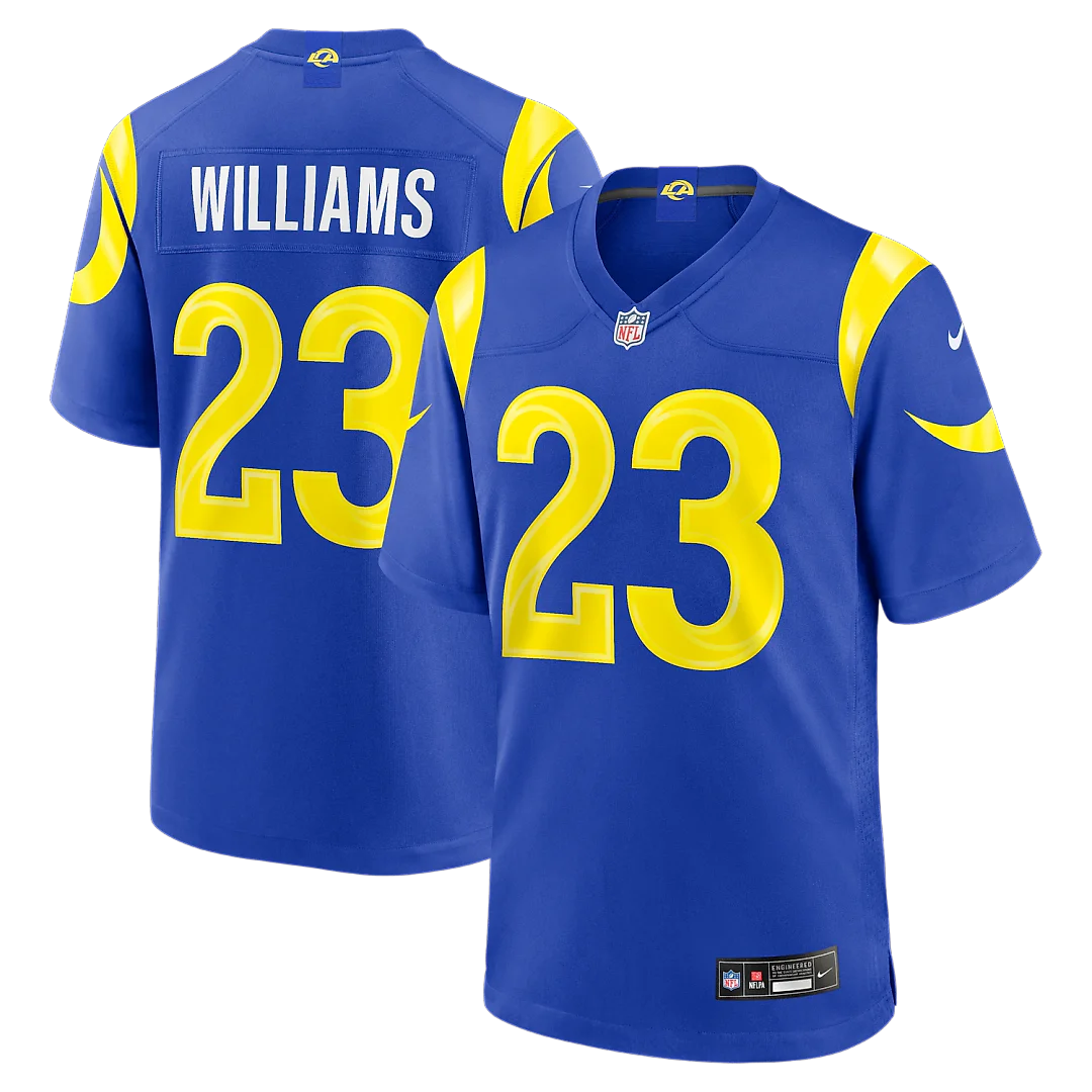 Zennovawear Kyren Williams Los Angeles Rams Team Game Player Jersey - Royal
