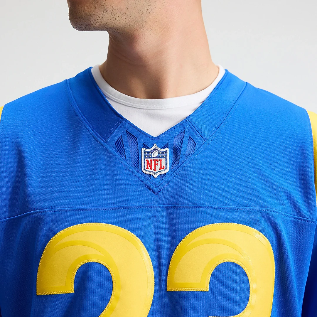 Zennovawear Kyren Williams Los Angeles Rams Team Vapor FUSE. Stitched Limited Jersey - Royal