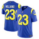 Zennovawear Kyren Williams Los Angeles Rams Team Vapor FUSE. Stitched Limited Jersey - Royal