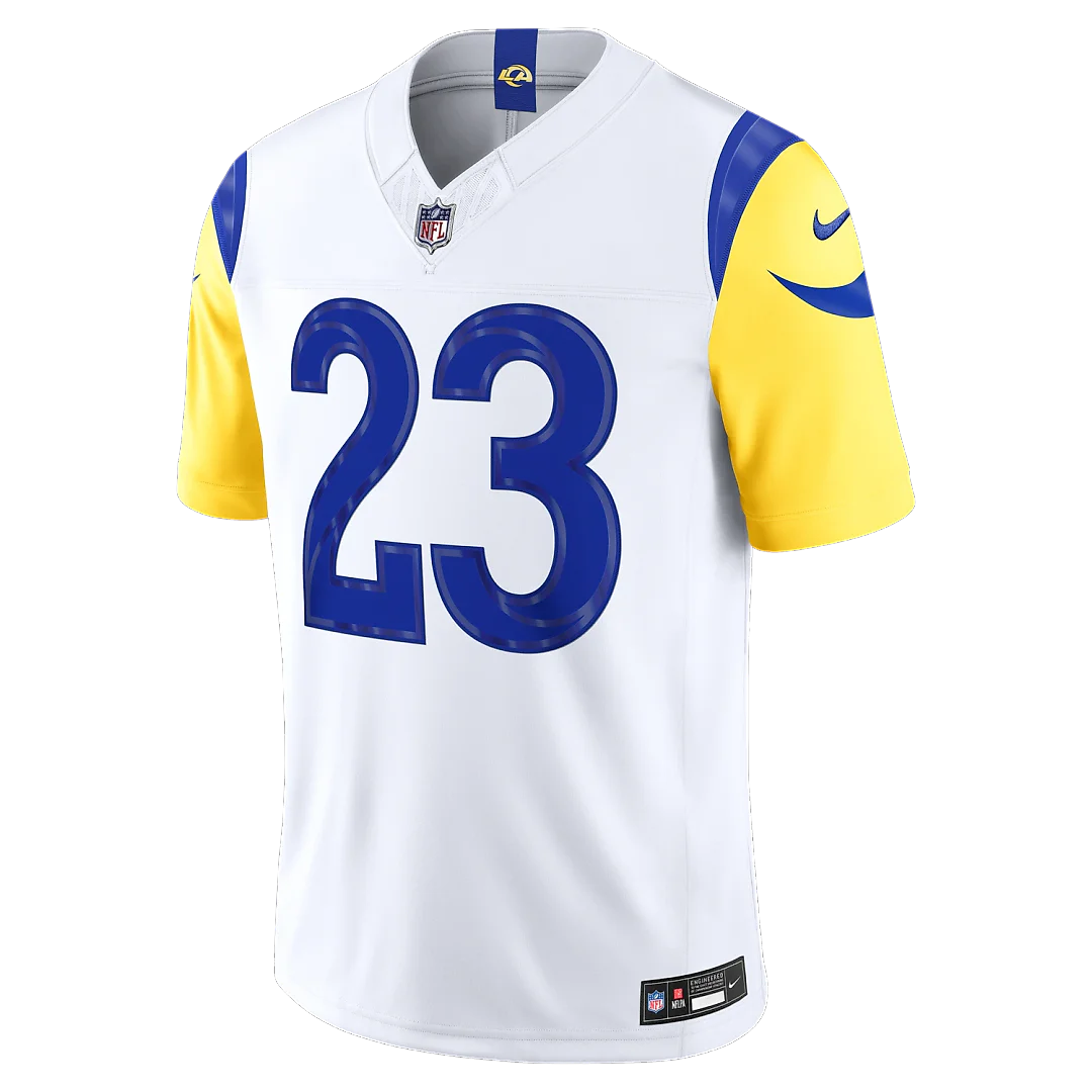 Zennovawear Kyren Williams Los Angeles Rams Vapor FUSE. Stitched Limited Jersey - White