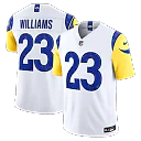 Zennovawear Kyren Williams Los Angeles Rams Vapor FUSE. Stitched Limited Jersey - White