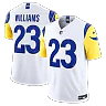 Zennovawear Kyren Williams Los Angeles Rams Vapor FUSE. Stitched Limited Jersey - White