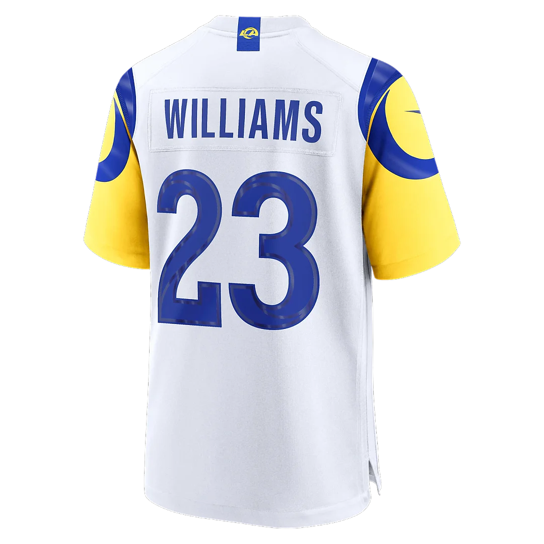 Zennovawear Kyren Williams Los Angeles Rams White Game Player Jersey - White
