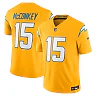 Zennovawear Ladd McConkey Los Angeles Chargers Alternate Charger Power Vapor FUSE. Limited Jersey - Gold