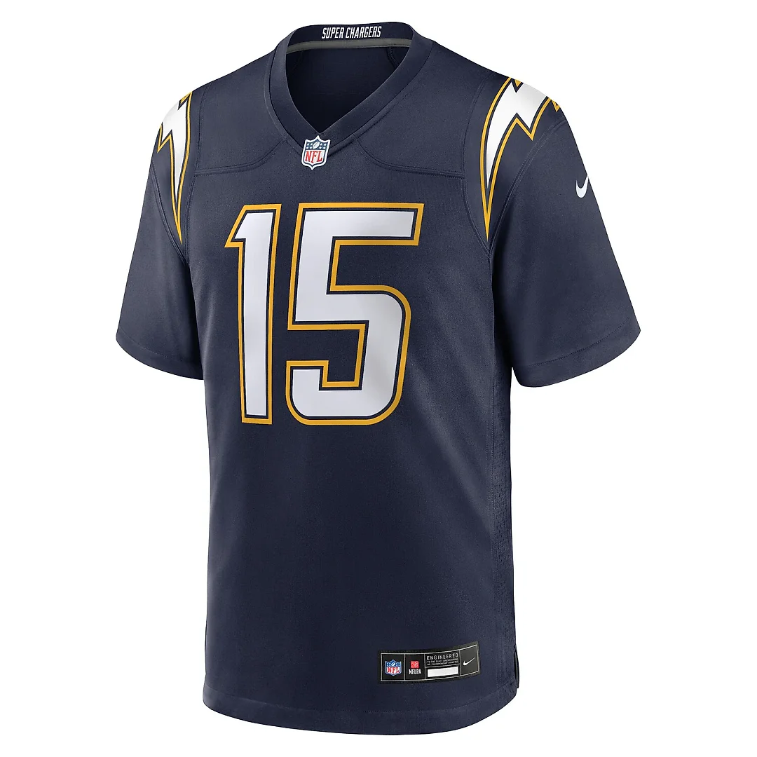 Zennovawear Ladd McConkey Los Angeles Chargers Alternate Super Chargers Game Player Jersey - Navy