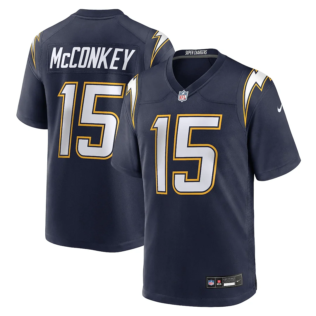Zennovawear Ladd McConkey Los Angeles Chargers Player Game Jersey - Powder Blue
