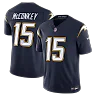 Zennovawear Ladd McConkey Los Angeles Chargers Alternate Super Chargers Vapor FUSE. Stitched Limited Jersey - Navy