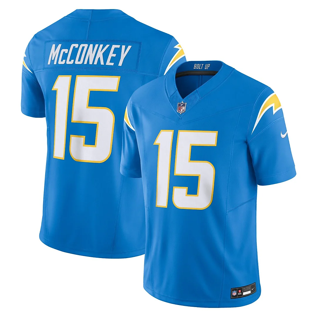 Zennovawear Ladd McConkey Los Angeles Chargers Team Vapor FUSE. Limited Jersey - Powder Blue