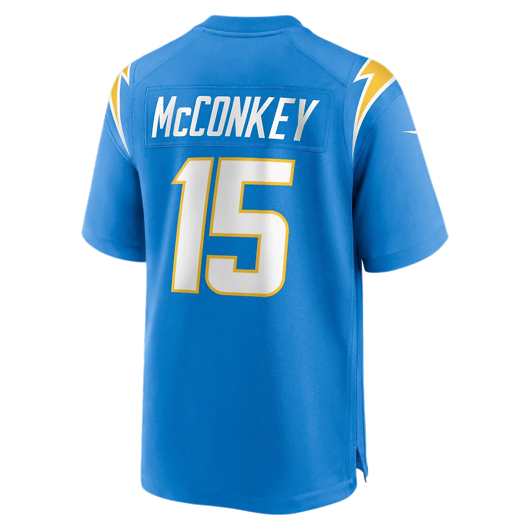 Zennovawear Ladd McConkey Los Angeles Chargers Player Game Jersey - Powder Blue