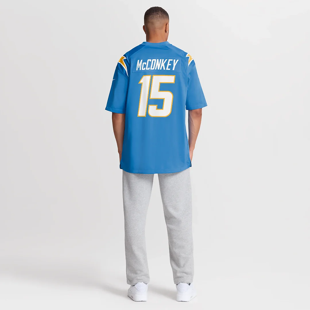 Zennovawear Ladd McConkey Los Angeles Chargers Player Game Jersey - Powder Blue
