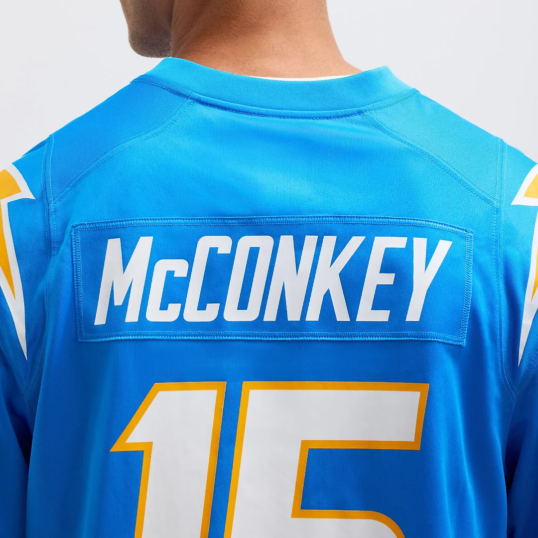Zennovawear Ladd McConkey Los Angeles Chargers Player Game Jersey - Powder Blue