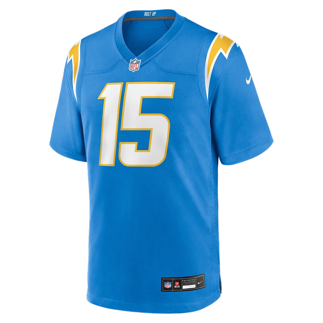 Zennovawear Ladd McConkey Los Angeles Chargers Player Game Jersey - Powder Blue
