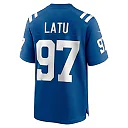 Zennovawear Laiatu Latu Indianapolis Colts Player Game Jersey - Royal