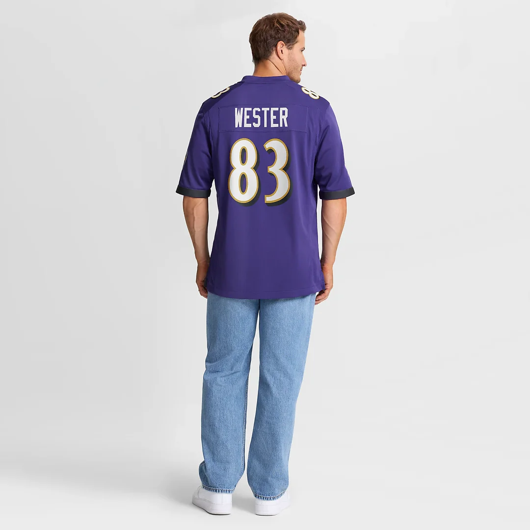 Zennovawear LaJohntay Wester Baltimore Ravens Team Game Jersey - Purple