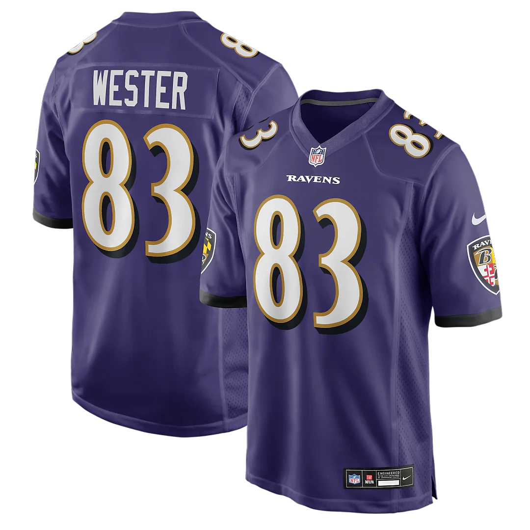 Zennovawear LaJohntay Wester Baltimore Ravens Team Game Jersey - Purple