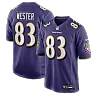 Zennovawear LaJohntay Wester Baltimore Ravens Team Game Jersey - Purple