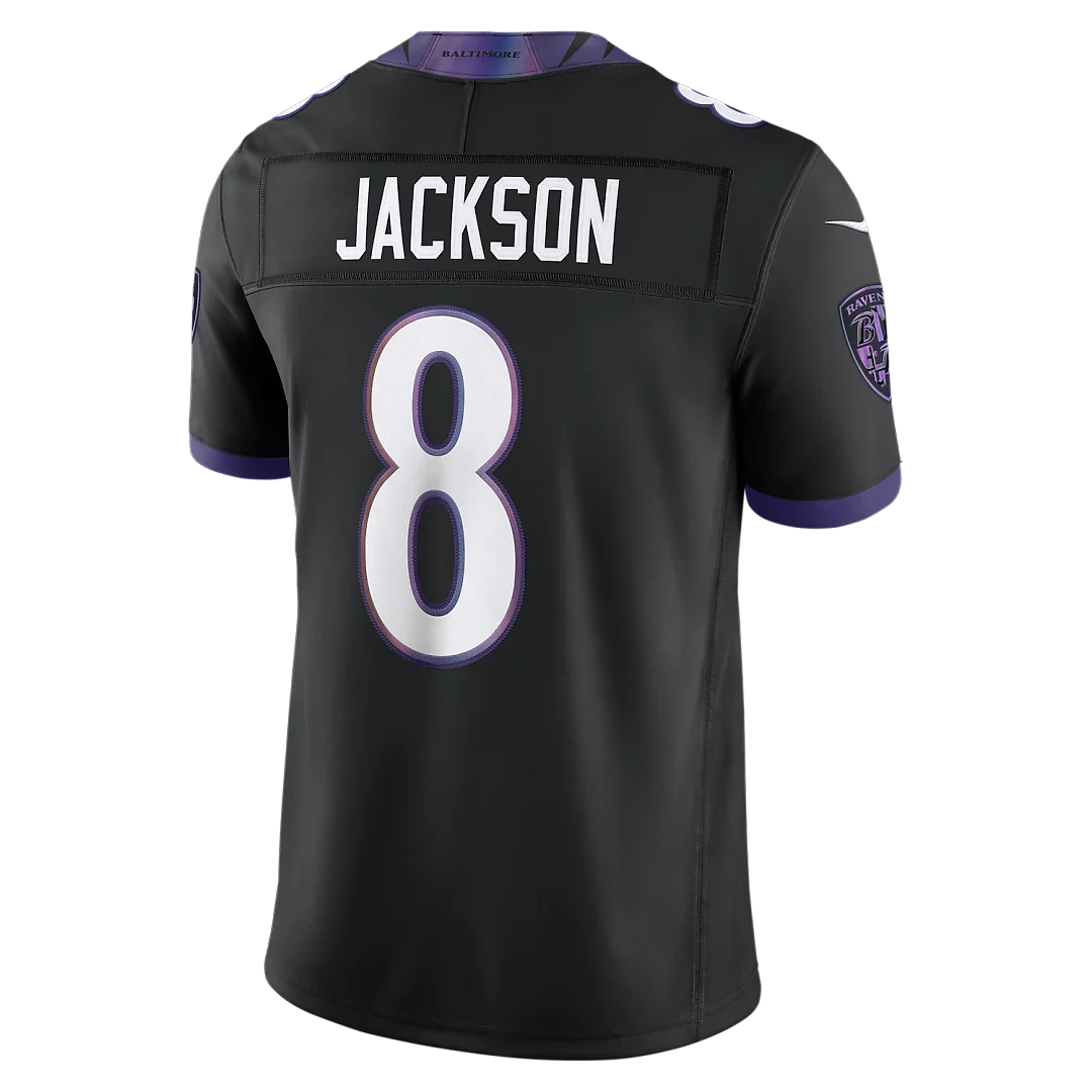 Zennovawear Lamar Jackson Baltimore Ravens Alternate Alternate Vapor FUSE. Stitched Limited Jersey - Black