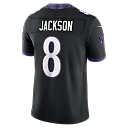 Zennovawear Lamar Jackson Baltimore Ravens Alternate Alternate Vapor FUSE. Stitched Limited Jersey - Black