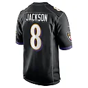 Zennovawear Lamar Jackson Baltimore Ravens Alternate Game Jersey - Black