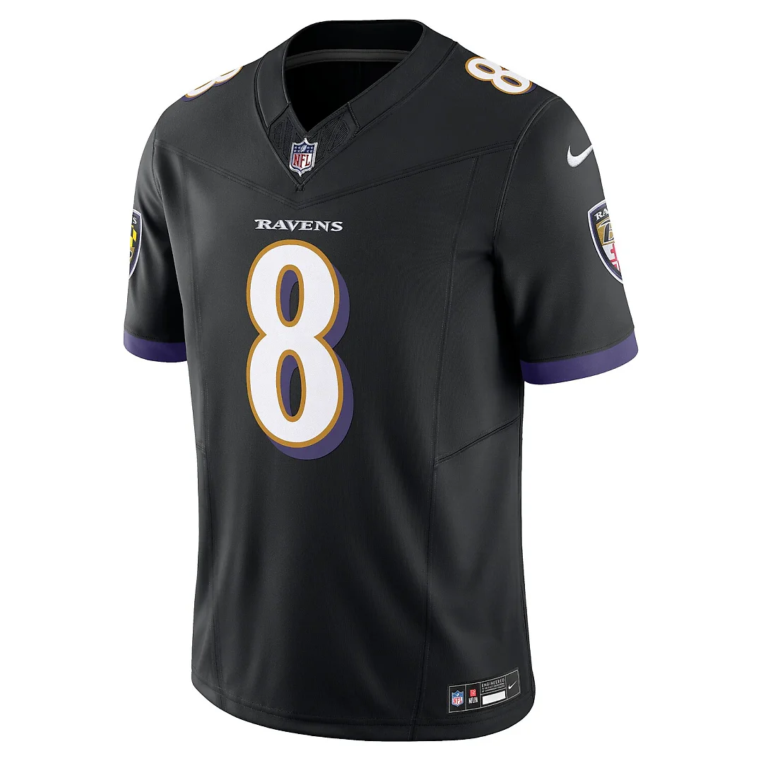 Zennovawear Lamar Jackson Baltimore Ravens Vapor FUSE. Limited Jersey - Black