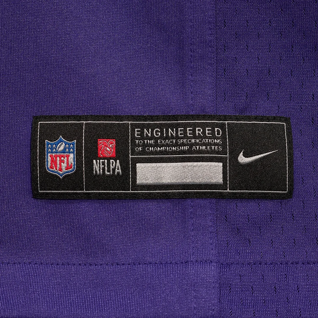 Zennovawear Lamar Jackson Baltimore Ravens Alternate Game Jersey - Purple