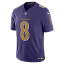 Zennovawear Lamar Jackson Baltimore Ravens Alternate Vapor FUSE. Stitched Limited Jersey - Purple