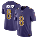 Zennovawear Lamar Jackson Baltimore Ravens Alternate Vapor FUSE. Stitched Limited Jersey - Purple
