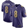 Zennovawear Lamar Jackson Baltimore Ravens Alternate Game Jersey - Purple
