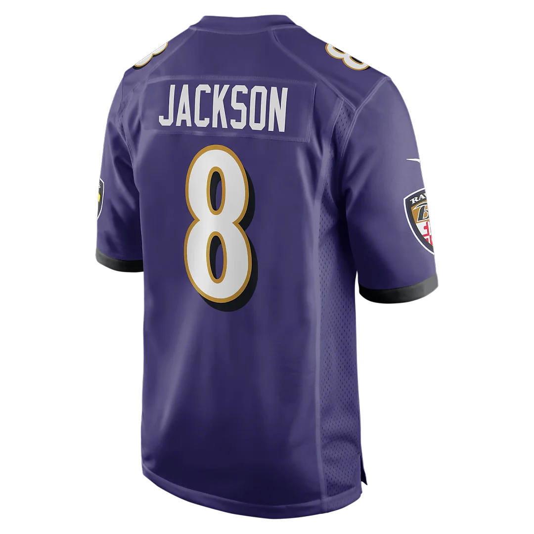 Zennovawear Lamar Jackson Baltimore Ravens Game Jersey - Purple