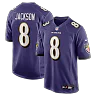 Zennovawear Lamar Jackson Baltimore Ravens Game Jersey - Purple