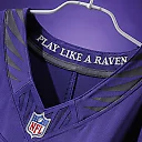 Zennovawear Lamar Jackson Baltimore Ravens Team Vapor FUSE. Stitched Limited Jersey - Purple