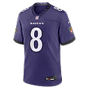 Zennovawear Lamar Jackson Baltimore Ravens Team Game Jersey - Purple