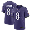 Zennovawear Lamar Jackson Baltimore Ravens Team Game Jersey - Purple