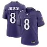 Zennovawear Lamar Jackson Baltimore Ravens Team Game Jersey - Purple