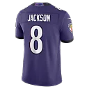 Zennovawear Lamar Jackson Baltimore Ravens Team Vapor FUSE. Stitched Limited Jersey - Purple