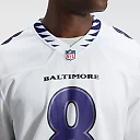 Zennovawear Lamar Jackson Baltimore Ravens Game Jersey - White
