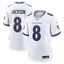 Zennovawear Lamar Jackson Baltimore Ravens Game Jersey - White