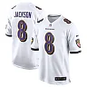 Zennovawear Lamar Jackson Baltimore Ravens Game Jersey - White