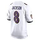 Zennovawear Lamar Jackson Baltimore Ravens Game Jersey - White
